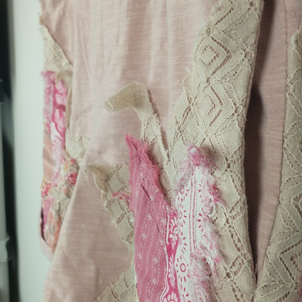 Oli & Hali The Anna Shorts Large Pink Patchwork Star High Rise - Picture 6 of 11